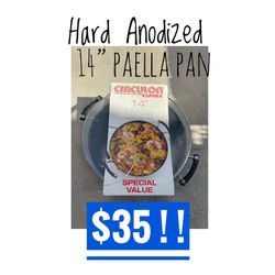 14” Pan With glass Lid - NEW - Hard Anodized 