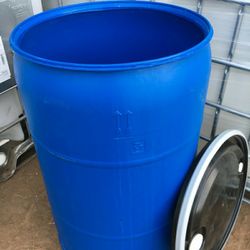 55 gallon rain storage barrels