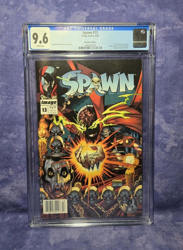 Spawn #13, 1993 • CGC 9.6 WP Newsstand • Youngblood App
