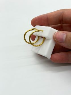 10KT Real Gold Hoop Earring