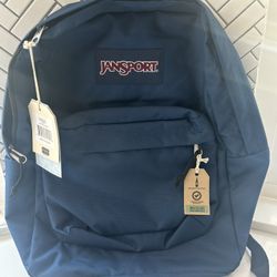 Navy Blue Jansport Backpack 