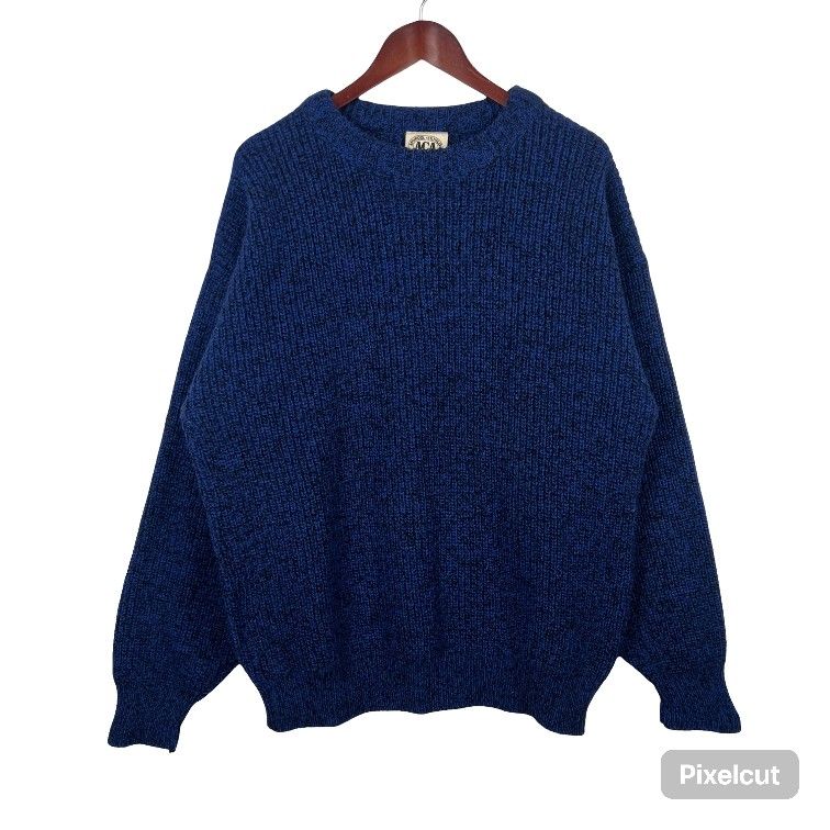 Vintage 90's ACA 924 Wool Sweater Knit Long Sleeve Sweater 2XL