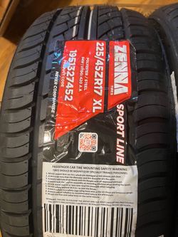 ZENNA TIRES 225/45 R17 for new 225/45/R18
