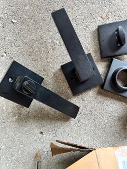 Dual side black door handle/lock