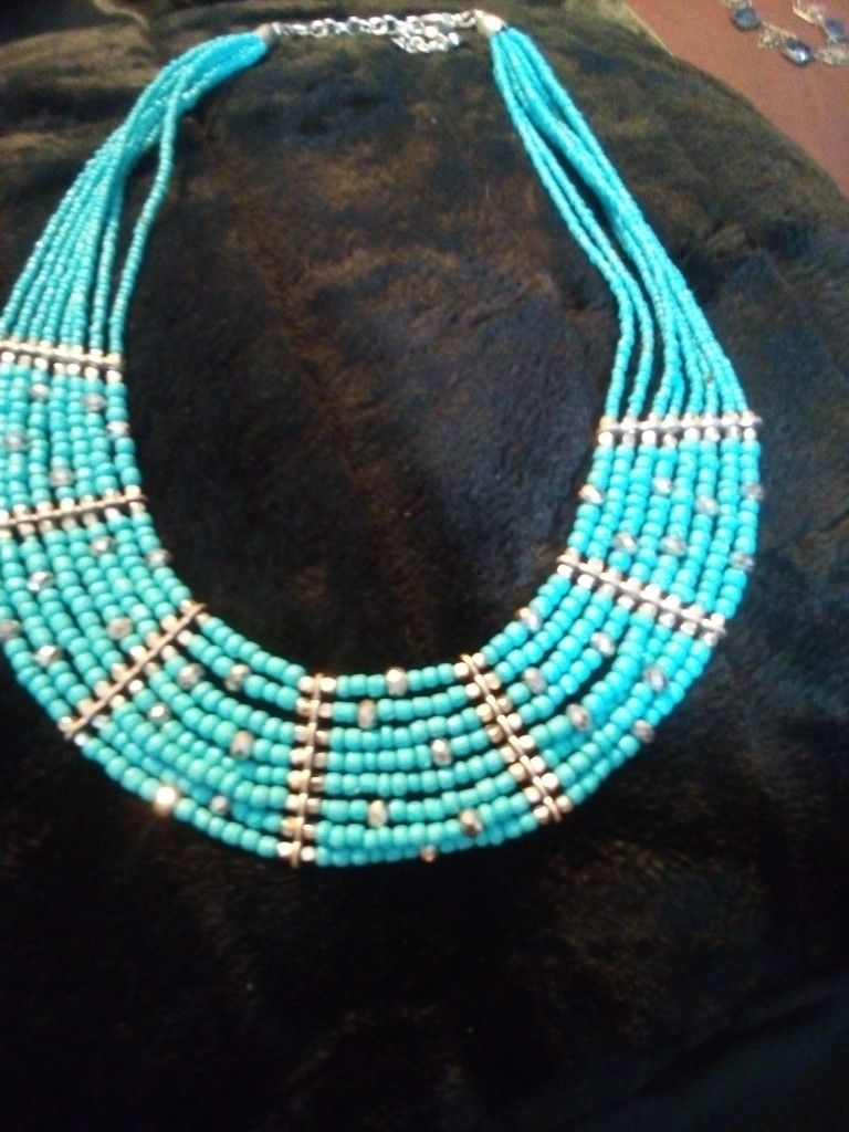 Vintage Turquoise Collar Necklace