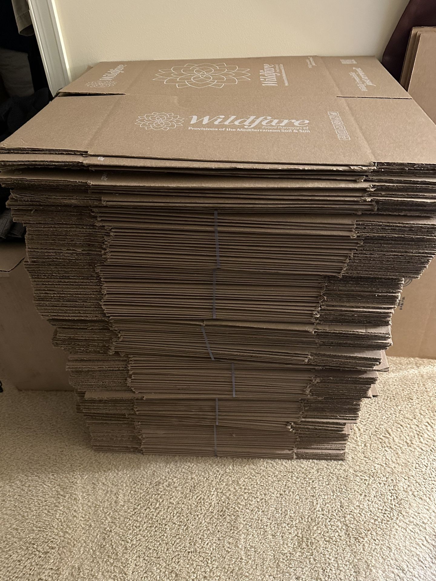 (20) Cardboard Boxes 16” X 12” X 10”