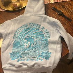 Pink Palm Puff Hoodie