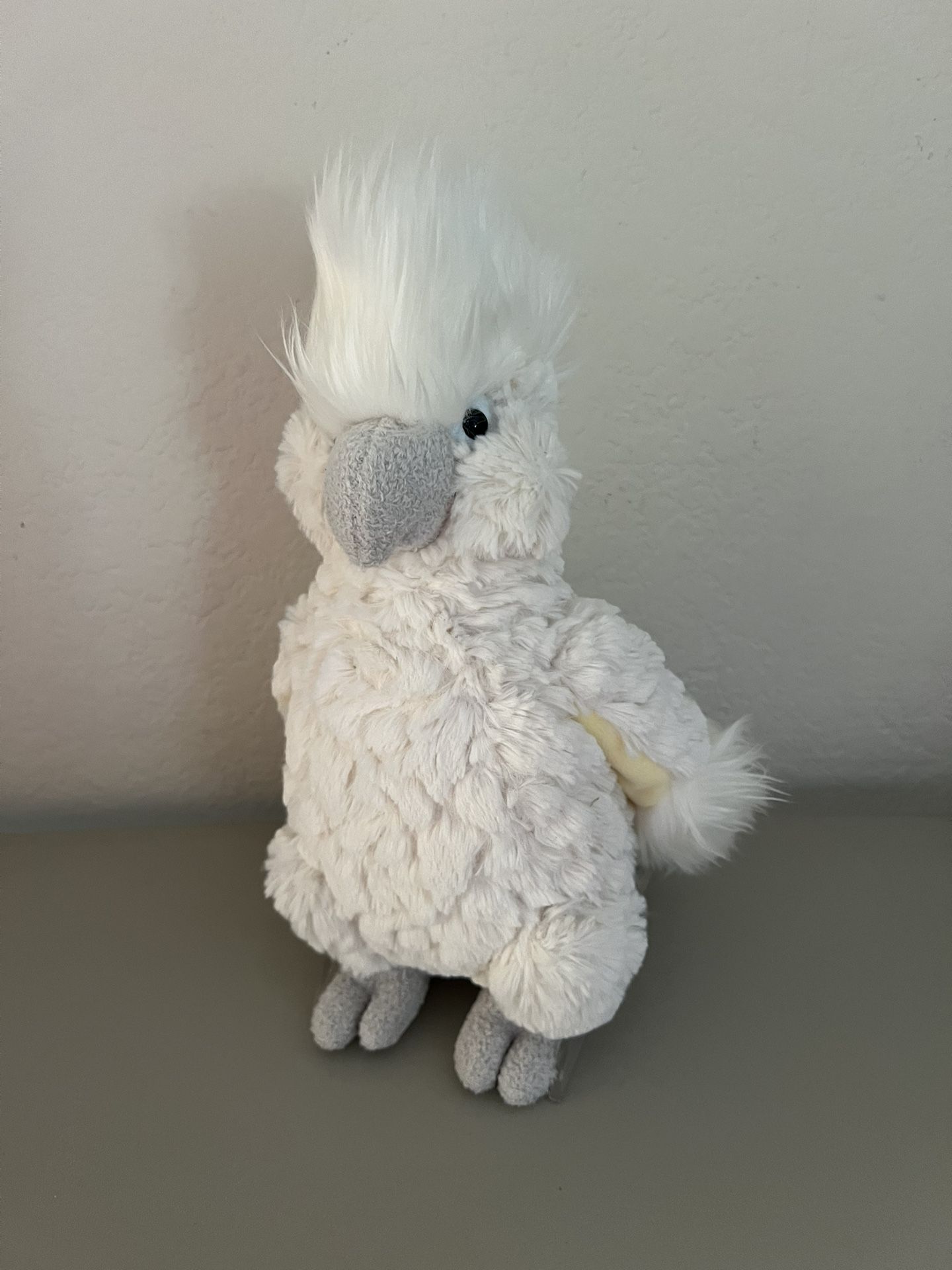 Cream Plush Cockatoo 12” By Mary Meyer- Excellent Condition 