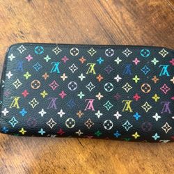 Lv Multicolor Wallet Vintage In Great Condition 