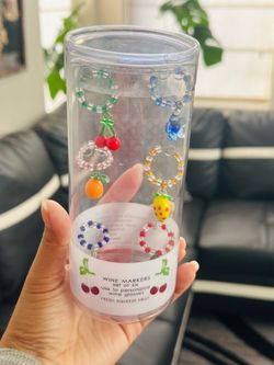 Glass Markers 1 Set Of 6 Charms Fresh Squeeze Fruit