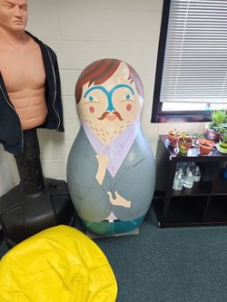 Vintage Big Old Window Display Matryoshka Nesting Doll Look