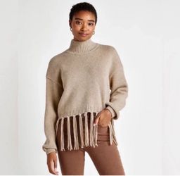 Splendid Riley Fringe Sweater Size Medium