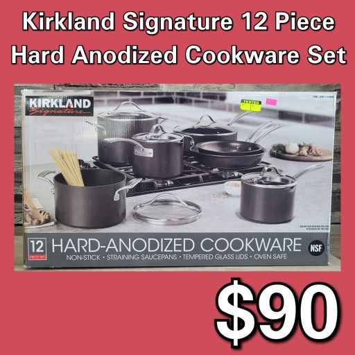 Kirkland Signature 12-Piece Hard Anodized Cookware Set