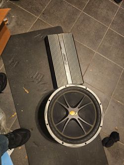 Kicker Comp Subwoofer and Car Amplifier