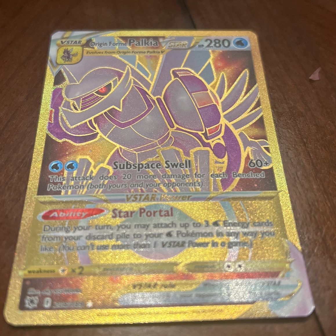 gold palkia pokemon card Origin Forme VSTAR Universe UR 259/172 Japanese Pristine C TBC Games Preserved in a tamper Pulls gold Palkia from Dialga