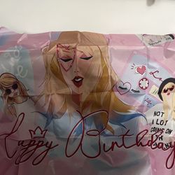 Taylor Swift Happy Birthday Backdrop 