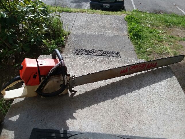 Stihl 086 chainsaw with 42" bar and chain