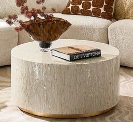ZGallerie Round Mother of Pearl Coffee Table