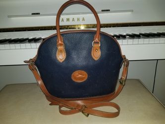 Dooney & Bourke Navy Blue Leather Hand Bag
