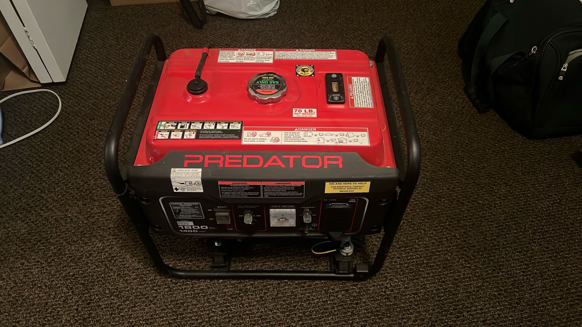 1800 Watt Portable Generator LIKE NEW