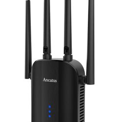 AC1200 WiFi Extender, Up to 1200 sq.ft., 25 Devices, 1200Mbps, 5Ghz, WPS Dual Band WiFi Booster, Ethernet, WiFi Repeater, WiFi Signal Booster to Exten