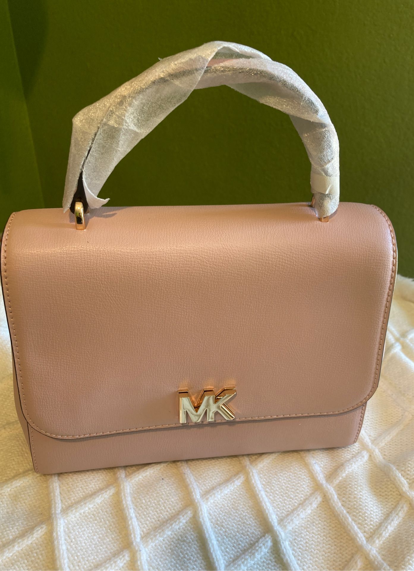 Michael Kors Mott Medium Satchel color Blossom (PINK)