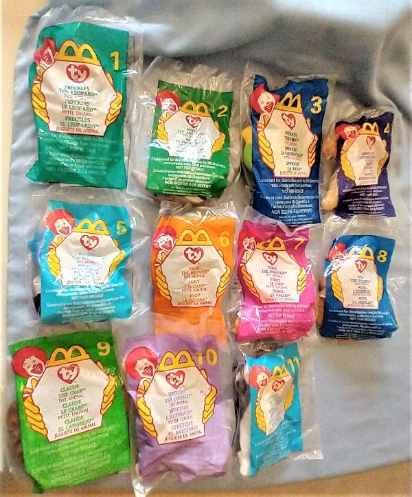 McDonald’s Teenie beanie baby set 1999, #12 included---