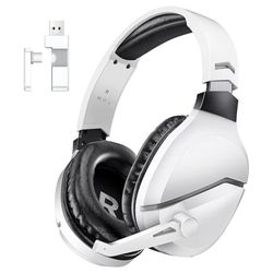 Wireless Gaming Headset with Noise Canceling Microphone for PS5, PC, PS4