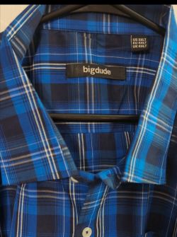 Big Dude Men's Plaid Shirt 3XLT