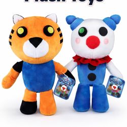 Roblox Piggy Plush Toys – Tigry & Clowny (NEW)