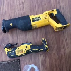 Dewalt 20 V Saw Zall + Atomic Multiple Tool