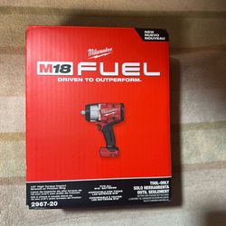 New. Milwaukee M18 FUEL 1/2" High Torque Impact Wrench 2967-20