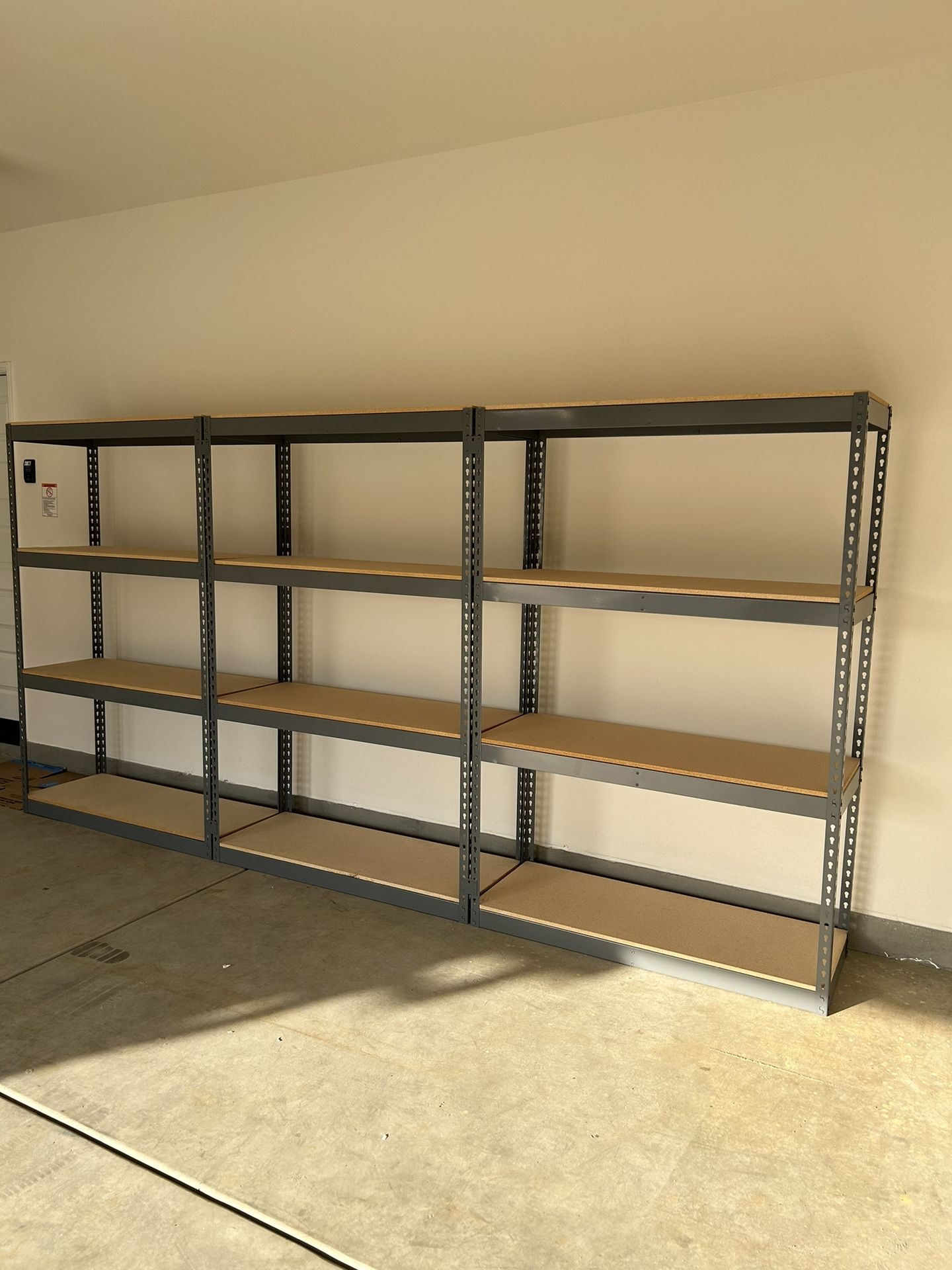 Industrial Shelving 48 in W x 18 in D Boltless Garage Storage