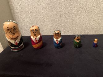 Russian Nesting Doll Set. Dictators 