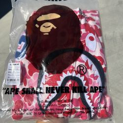 PINK BAPE ZIP UPS