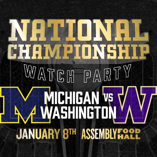 National Championship Viewing Party
Alaska Airlines Arena
Mon, Jan 8, 2024 at 4:30 PM