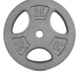 CAP Barbell Standard Weightlifting Plate 25lbs Single:new 