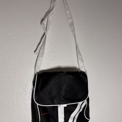 Nike Tote Messenger Bag Satchel Shoulder Carry Black White Red Swoosh