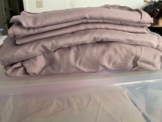 King Sheet set/Sabanas King color Mauve