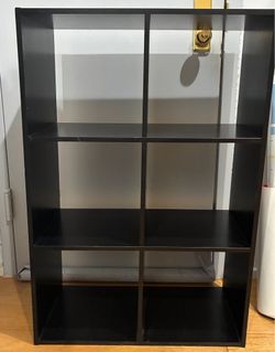 6- Cube Black Bookshelf / Cube Storage Organizer