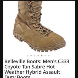 Army/Air Force Tactical belleville boots sabre C333