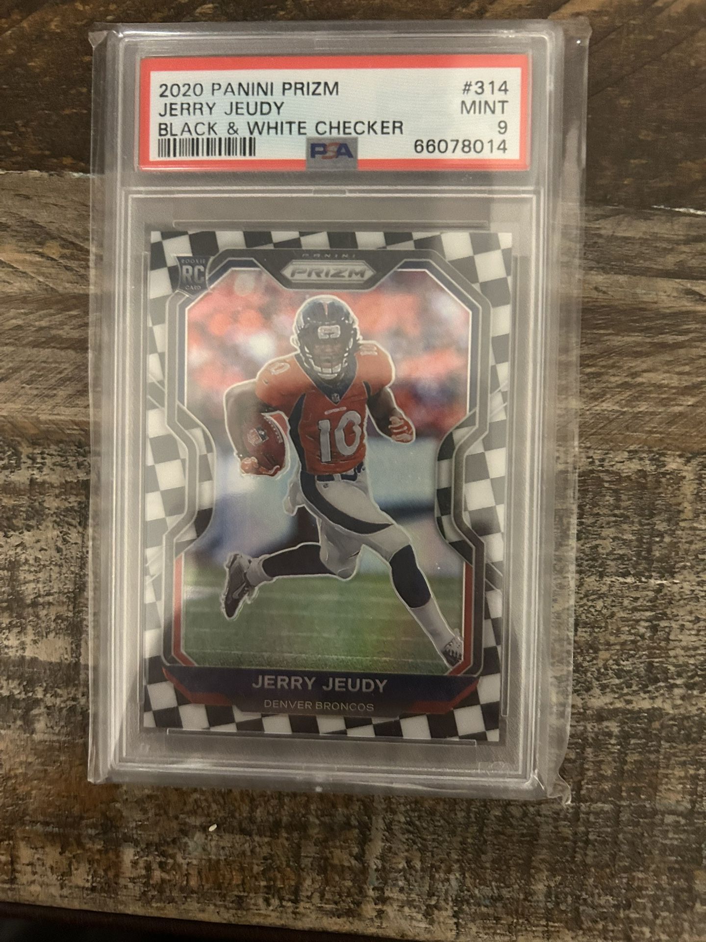 2020 Panini Prizm Jerry Jude Black & White Checker #314 Mint 9