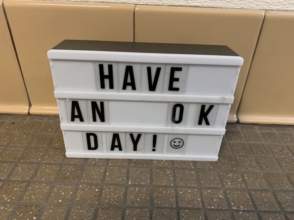 Whimsical Customizable Message Board Sign