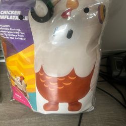Fall Guys Inflatable Chicken Costume Spirit Halloween Kids XL