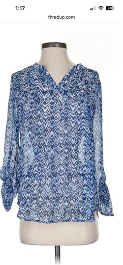 Willi Smith 3/4 Sleeve Blouse - size L