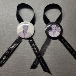Memorial Ribbons With Custom Photo