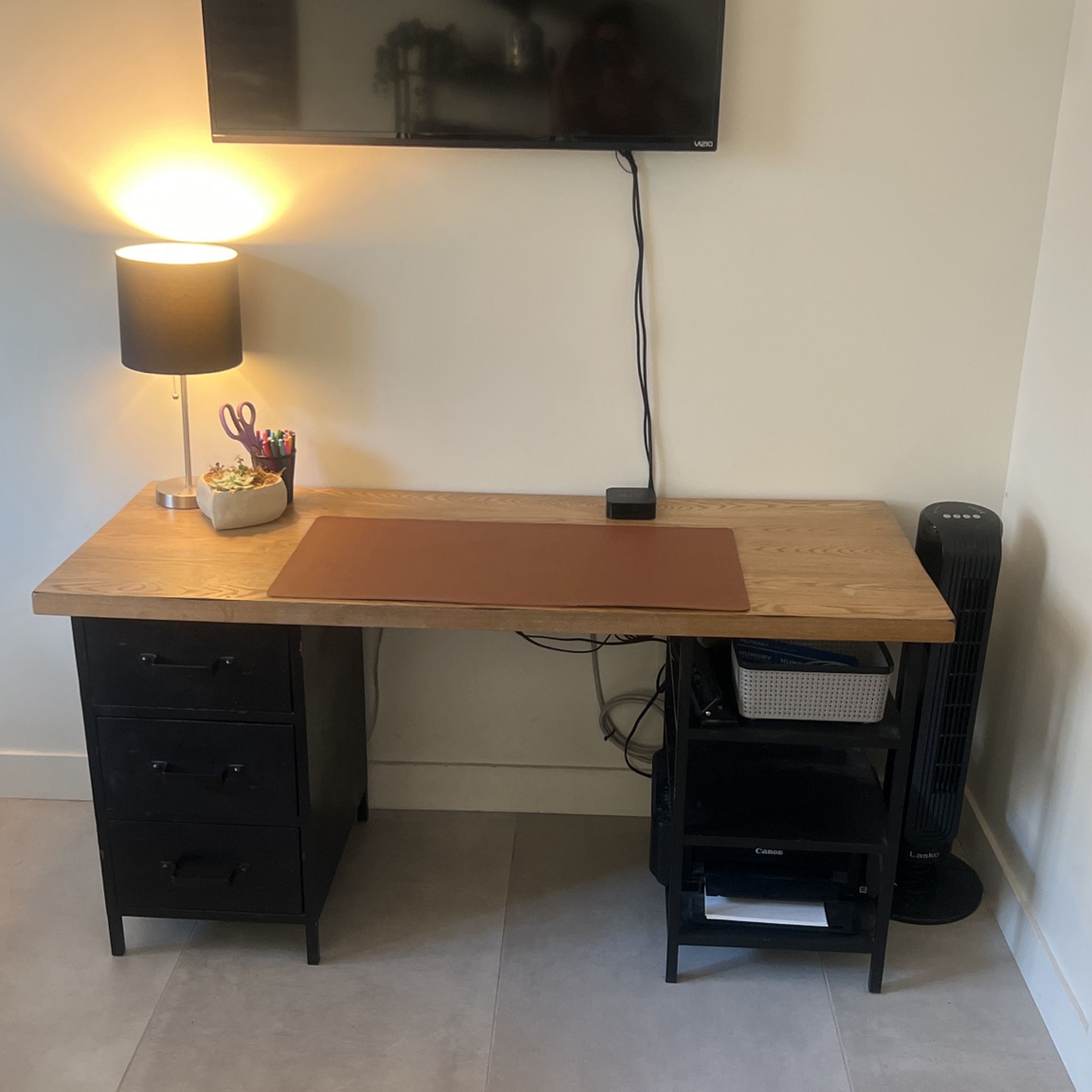 Medium Sized Desk With 3 Drawers
