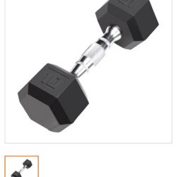 Marcy  10lbs  Rubber Hex Dumbbell 