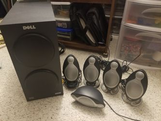 Dell Altec Lansing ADA995 THX 5.1 Speaker System Powerfull Super Subwoofer 200W