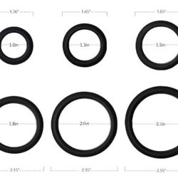 Silicone Rings with 6 Different Sizes